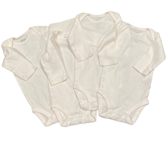 Carter's Newborn Long Sleeve Bodysuit Tee's - Picture 2 of 4